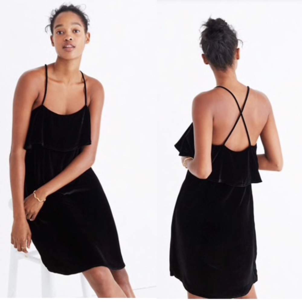 Elegant Black Spaghetti Strap Dress